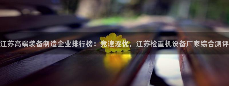 天宏娱乐董事长简历：江苏高端装备制造企业排行榜：竞速逐优，江