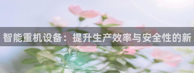 宏天娱乐会所电话：智能重机设备：提升生产效率与安全性的新